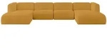 WOHNLANDSCHAFT MIRA-U2 408x179x70 Senfgelb Cord