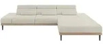 ELEKTRISCHES ECKSOFA Rechts MONA 316x205x85 Creme Cord