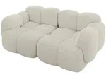2-SITZER modulares Sofa Miko-S1 214x118x75 cm Creme Cord