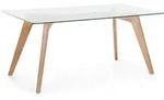 ESSTISCH Transparent 180/90 cm Glas Hudson Ii