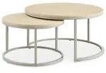 COUCHTISCHSET TOURS 2er Set cappuccino