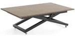 COUCHTISCH Axen h&ouml;henverstellbar ausziehbar, Eiche Braun 120-160/80/38-75 cm