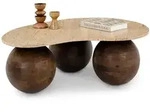 COUCHTISCH LUNI braun/beige