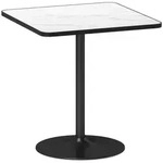 ESSTISCH, 70 x 70 cm quadratischer K&uuml;chentisch f&uuml;r 4 Personen Wei&szlig;