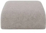 POUF MIRA-PUF 91x89x40 Hellgrau cm Velours Modular Sitzhocker