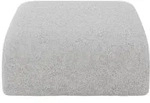 POUF MIRA-PUF 91x89x40 Grau cm Velours Modular Sitzhocker