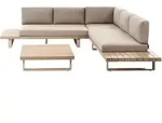 LOUNGEGARNITUR Beige Mykonos