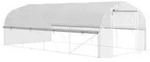 GEW&Auml;CHSHAUS 6 x 3 x 2 m mit 8 Fenster & T&uuml;r, Wei&szlig;