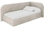 EINZELLBETT Jugendbett mit Bettkasten und Matratze H3/H4, Links - JAXY 100x200...