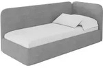 EINZELLBETT Jugendbett mit Bettkasten und Matratze H3/H4, Links - ELSY 90x200...