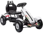 KINDER-GOKART Kunststoff Metall Wei&szlig;