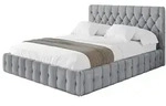POLSTERBETT mit Bettkasten und Lattenrost, Boxbett ohne Matratze - LARO 200x200