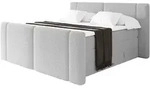 BOXSPRINGBETT mit Matratze H3/H4 - EVON KING Zanozek - 140x200 cm Hellgrau