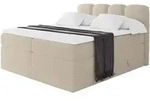 BOXSPRINGBETT mit Matratze H3/H4 - NINA KING - 180x200 cm Dunkelbeige