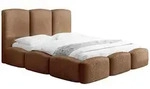 POLSTERBETT Harmony mit Bettkasten, Braun Boucle 200x200 cm