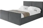POLSTERBETT mit Bettkasten, Fu&szlig;teil und Lattenrost, Boxbett ohne Matratze -...