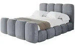 POLSTERBETT mit Bettkasten, Fu&szlig;teil und Lattenrost, Bett mit Matratze H3/H4 -...