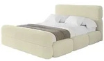 POLSTERBETT mit Bettkasten, Fu&szlig;teil und Lattenrost, Bett mit Matratze H3/H4 -...