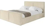POLSTERBETT mit Bettkasten, Fu&szlig;teil und Lattenrost, Boxbett ohne Matratze -...