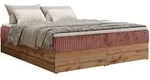 BOXBETT WOOD ZERO 160/200 - Rosa Cord - H4 - Topper Visco