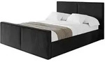 POLSTERBETT mit Bettkasten, Fu&szlig;teil und Lattenrost, Boxbett ohne Matratze -...
