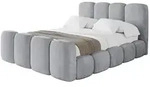 POLSTERBETT mit Bettkasten, Fu&szlig;teil und Lattenrost, Bett mit Matratze H3/H4 -...
