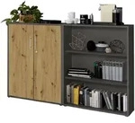 AKTENSCHRANK OFFICE EDITION-SW SET 1 NIEDR.