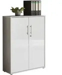 Aktenschrank Office Edition Grau/Wei&szlig;