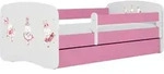 KINDERBETT Emily mit Schublade und Matratze, Rosa 70x140 cm