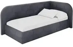 EINZELLBETT Jugendbett mit Bettkasten und Matratze H3/H4, Links - JAXY 100x200