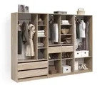 KLEIDERSCHRANK Trento Sonoma 3er Set