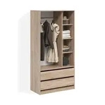 KLEIDERSCHRANK Trento Sonoma mit 2 Schubladen
