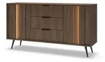 KOMMODE DAVANTI 153,5/82,6/40cm mit 3 Schubladen 2 T&uuml;ren Eichefarben