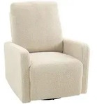 RELAXSESSEL, Fernsehsessel mit Liegefunktion, Wippfunktion, Fleece-Optik Beige