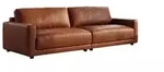 SOFA MARLIN Braun Lederfaserstoff