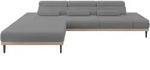 ELEKTRISCHES ECKSOFA Links MONA 316x205x85 Grau Boucl&eacute;