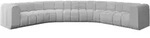 WOHNLANDSCHAFT modulares Sofa Lazro-U1 - 373x373x70 cm Hellgrau