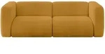 MODULARES Sofa 2-SITZER MIRA-S1 228x89x70 Senfgelb cm Cord