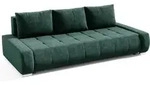SCHLAFSOFA Draco 3-Sitzer, mit Bettkasten, Dunkelgr&uuml;n