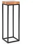 BEISTELLTISCH &ndash; Akazie Metall Natur 30x97x30 cm