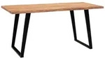 Esstisch ca. 120x60x76 cm Echtholz/Schwarz