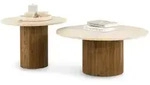 COUCHTISCHSET NARMANDA/MANDI 2er Set braun/beige