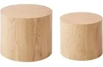 COUCHTISCH 2er-Set Hellbraun Manti