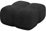 POUF Miko-Puf 90x90x45 cm Schwarz Velours Modular Sitzhocker