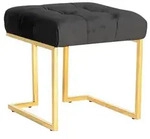 Hocker Rare Schwarz Samt