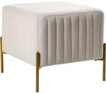 HOCKER Samtstoff Cremewei&szlig; Utah