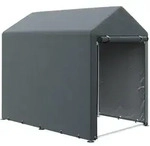 GARAGENZELT, 1,2 x 1,79 x 1,65 m, mit UV-Schutz, Rei&szlig;verschlusst&uuml;r, Dunkelgrau