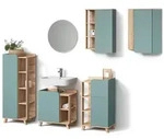 BADM&Ouml;BEL-SET Marano, Blau-Grau, 6-teilig