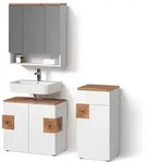 BADM&Ouml;BEL-SET Tanaro, Wei&szlig;, 3-teilig