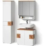 BADM&Ouml;BEL-SET Tanaro, Wei&szlig;, 3-teilig